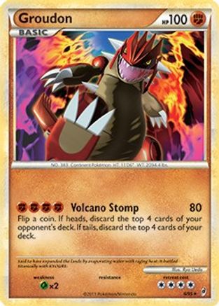 Groudon (Call of Legends) 006/095  Deck Exclusives - Rare