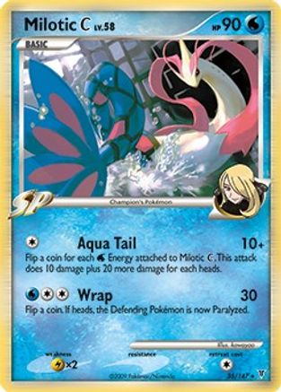 Milotic C (DPPt Supreme Victors) 035/147  - Holofoil Deck Exclusives - Holo Rare