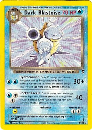 Dark Blastoise (WotC Legendary Collection) 004/110  Deck Exclusives - Rare