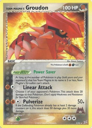 Team Magma's Groudon (EX Team Magma vs Team Aqua) 009/095  Deck Exclusives - Rare