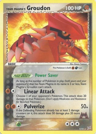 Team Magma's Groudon (EX Team Magma vs Team Aqua) 009/095  Deck Exclusives - Rare