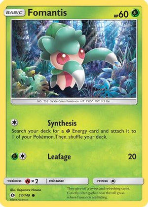 Fomantis 014/149  - Reverse Holofoil SM Base Set - Common