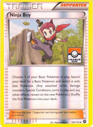 Ninja Boy (League Cup) 103/114  - Reverse Holofoil League & Championship Cards - Promo