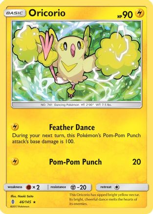 Oricorio (46) (46) 046  - Reverse Holofoil SM  Guardians Rising - Rare