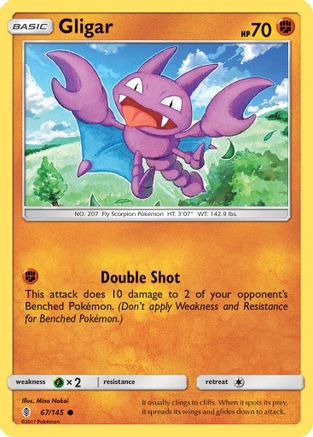 Gligar 067/145  SM  Guardians Rising - Common