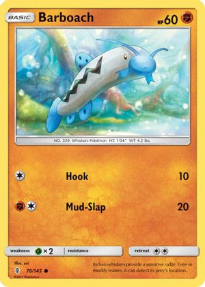 Barboach 070  - Reverse Holofoil SM  Guardians Rising - Common