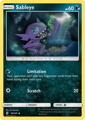 Sableye 080/145  SM  Guardians Rising - Uncommon