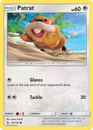 Patrat 107/145  - Reverse Holofoil SM  Guardians Rising - Common