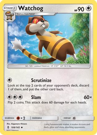 Watchog 108/145  SM  Guardians Rising - Uncommon