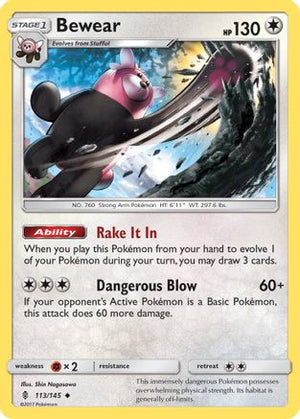 Bewear 113/145  SM  Guardians Rising - Uncommon