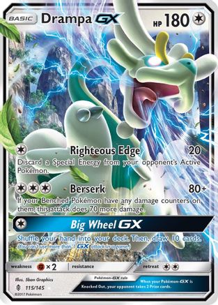 Drampa GX 115/145  - Holofoil SM  Guardians Rising - Ultra Rare