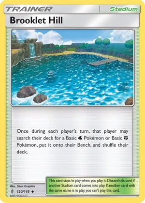 Brooklet Hill 120/145  - Reverse Holofoil SM  Guardians Rising - Uncommon
