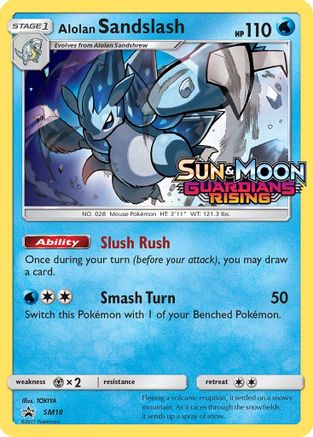Alolan Sandslash (Prerelease) SM18  - Holofoil SM Promos - Promo