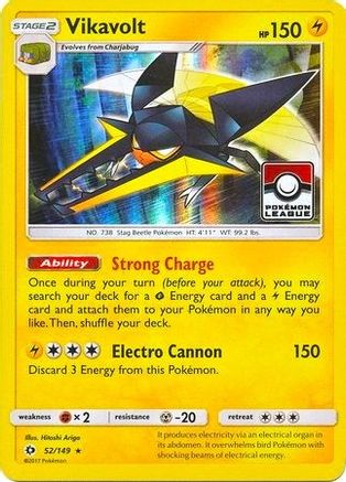 Vikavolt (Pokemon League) 052/149  - Holofoil League & Championship Cards - Promo