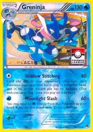 Greninja (Pokemon League) [3rd Place] 040/122  - Reverse Holofoil League & Championship Cards - Promo