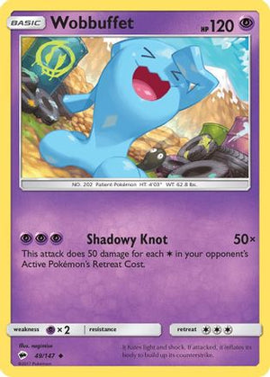 Wobbuffet 049/147  SM  Burning Shadows - Uncommon