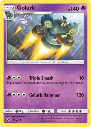 Golurk 044/73  Shining Legends - Uncommon