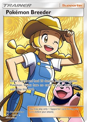 Pokemon Breeder (Full Art) 073/73  - Holofoil Shining Legends - Ultra Rare
