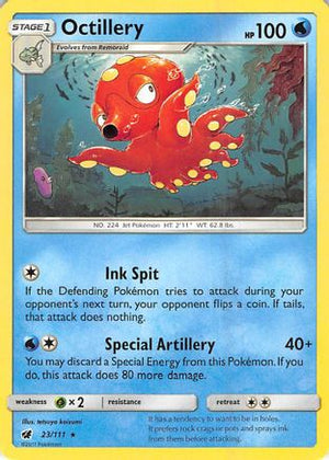 Octillery 023  SM  Crimson Invasion - Rare