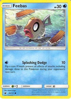 Feebas 026/111  SM  Crimson Invasion - Common