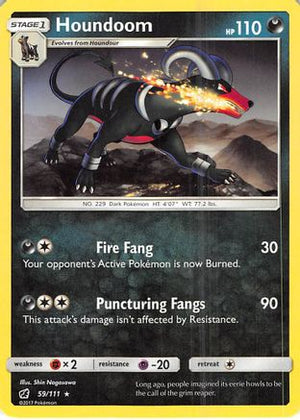 Houndoom 059/111  SM  Crimson Invasion - Rare