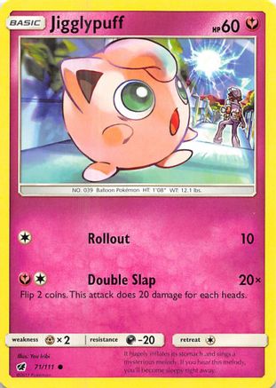Jigglypuff 071/111  SM  Crimson Invasion - Common