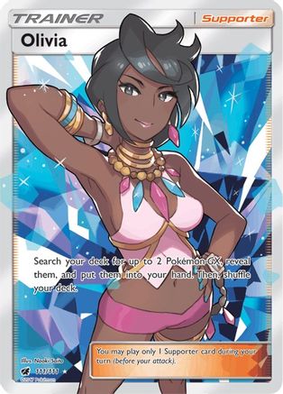 Olivia (Full Art) 111/111  - Holofoil SM  Crimson Invasion - Ultra Rare
