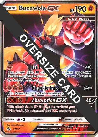 Buzzwole GX (SM Black Star Promos) SM69  - Holofoil Jumbo Cards - Promo