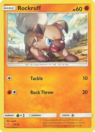 Rockruff (#29) (#29) 029  SM Trainer Kit Lycanroc & Alolan Raichu - Common