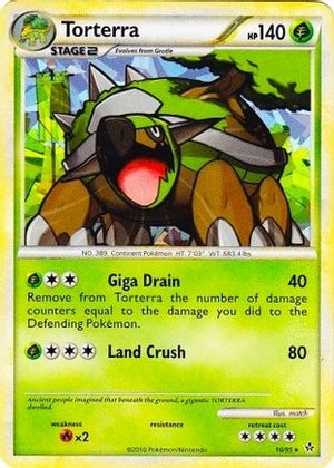 Torterra (Cracked Ice Holo) 010/95  - Holofoil League & Championship Cards - Promo