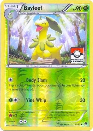 Bayleef (Pokemon League) 002/122  - Reverse Holofoil League & Championship Cards - Promo