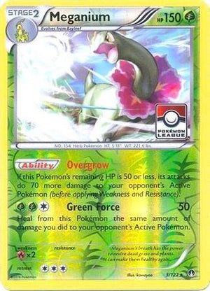 Meganium (Pokemon League) 003/122  - Reverse Holofoil League & Championship Cards - Promo