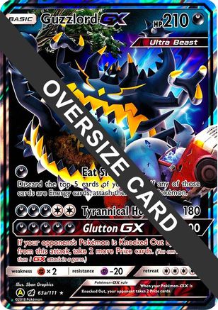 Guzzlord GX 63a/111  - Holofoil Jumbo Cards - Promo