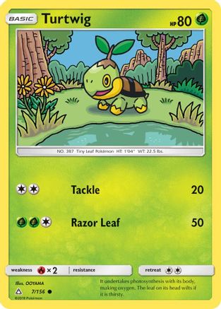 Turtwig (7) (7) 007/156  SM  Ultra Prism - Common