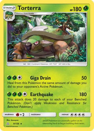 Torterra 009/156  - Holofoil SM  Ultra Prism - Holo Rare