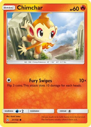 Chimchar (21) (21) 021  - Reverse Holofoil SM  Ultra Prism - Common
