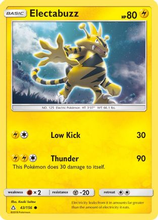 Electabuzz 043/156  SM  Ultra Prism - Common