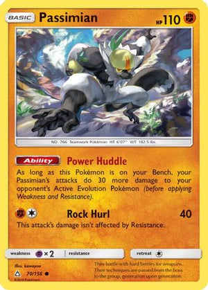 Passimian 070/156  - Reverse Holofoil SM  Ultra Prism - Common