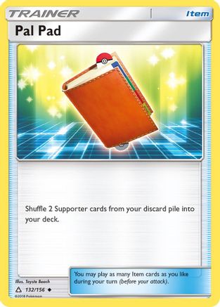 Pal Pad 132/156  - Reverse Holofoil SM  Ultra Prism - Uncommon
