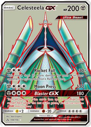 Celesteela GX (Full Art) 144/156  - Holofoil SM  Ultra Prism - Ultra Rare