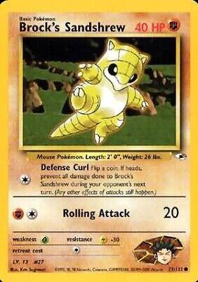 Brock's Sandshrew 71/132  - Unlimited Gym Heroes - Common