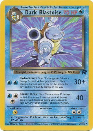 Dark Blastoise (20) (20) 020/82  - Unlimited Team Rocket - Rare