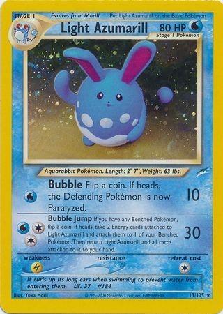 Light Azumarill 013/105  - Unlimited Holofoil Neo Destiny - Holo Rare