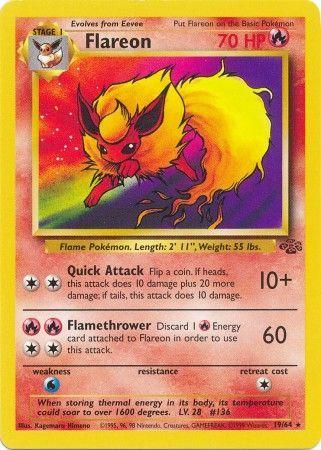 Flareon 19/64  - Unlimited Jungle - Rare