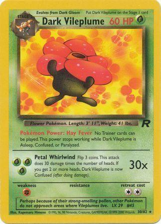 Dark Vileplume 30/82  - Unlimited Team Rocket - Rare