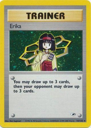 Erika 16/132  - Unlimited Holofoil Gym Heroes - Holo Rare