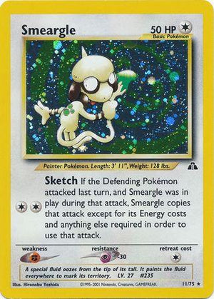 Smeargle (11) (11) 011/75  - Unlimited Holofoil Neo Discovery - Holo Rare