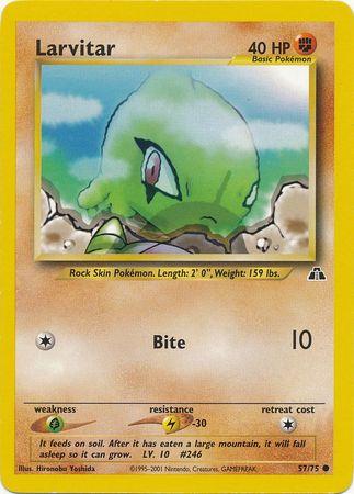 Larvitar 057/75  - Unlimited Neo Discovery - Common