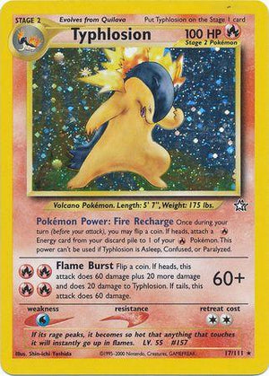 Typhlosion 17/111  - Unlimited Holofoil Neo Genesis - Holo Rare