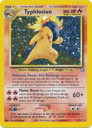 Typhlosion 17/111  - Unlimited Holofoil Neo Genesis - Holo Rare